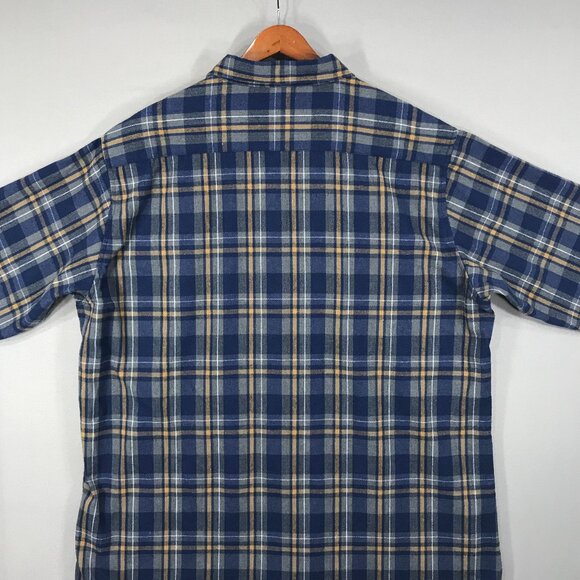 Swisswell Shirt Men's 2XL Blue Plaid Flannel Button Down Long Sleeve Pockets - Picture 8 of 11